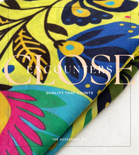 YELLOW LOTUS FLORAL PRINT SQUARE TASSEL SCARF - A-SHU.CO.UK