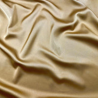 LONG PLAIN DARK GOLD SATIN SCARF SHAWL WRAP - A-SHU.CO.UK