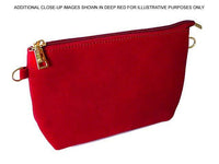 A-SHU 2 PIECE FAUX SUEDE HOLDALL HANDBAG / FOLD-OVER CLUTCH BAG WITH CROSS-BODY BAG - BLUSH PINK - A-SHU.CO.UK