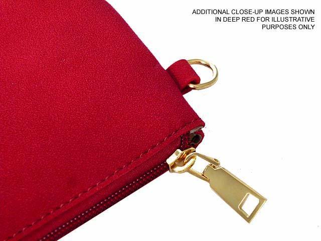 A-SHU 2 PIECE FAUX SUEDE HOLDALL HANDBAG / FOLD-OVER CLUTCH BAG WITH CROSS-BODY BAG - BLUSH PINK - A-SHU.CO.UK