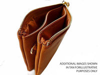 SMALL MULTI-POCKET CROSSBODY PURSE BAG WITH WRISTLET AND LONG STRAP - MUSTARD YELLOW