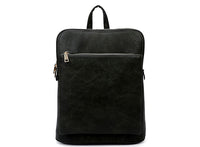A-SHU BLACK MULTI COMPARTMENT CROSS BODY BACKPACK - A-SHU.CO.UK