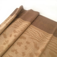 A-SHU GOLD ANIMAL PRINT REVERSIBLE PASHMINA SHAWL SCARF - A-SHU.CO.UK