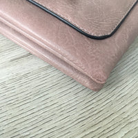 LARGE DARK PINK MULTI COMPARTMENT CROSSBODY BAG WITH LONG STRAP - A-SHU.CO.UK