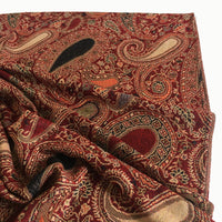 A-SHU LARGE RED MULTI COLOUR PAISLEY PRINT PASHMINA SHAWL SCARF - A-SHU.CO.UK