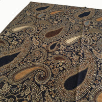 A-SHU LARGE BROWN MULTI COLOUR PAISLEY PRINT PASHMINA SHAWL SCARF - A-SHU.CO.UK