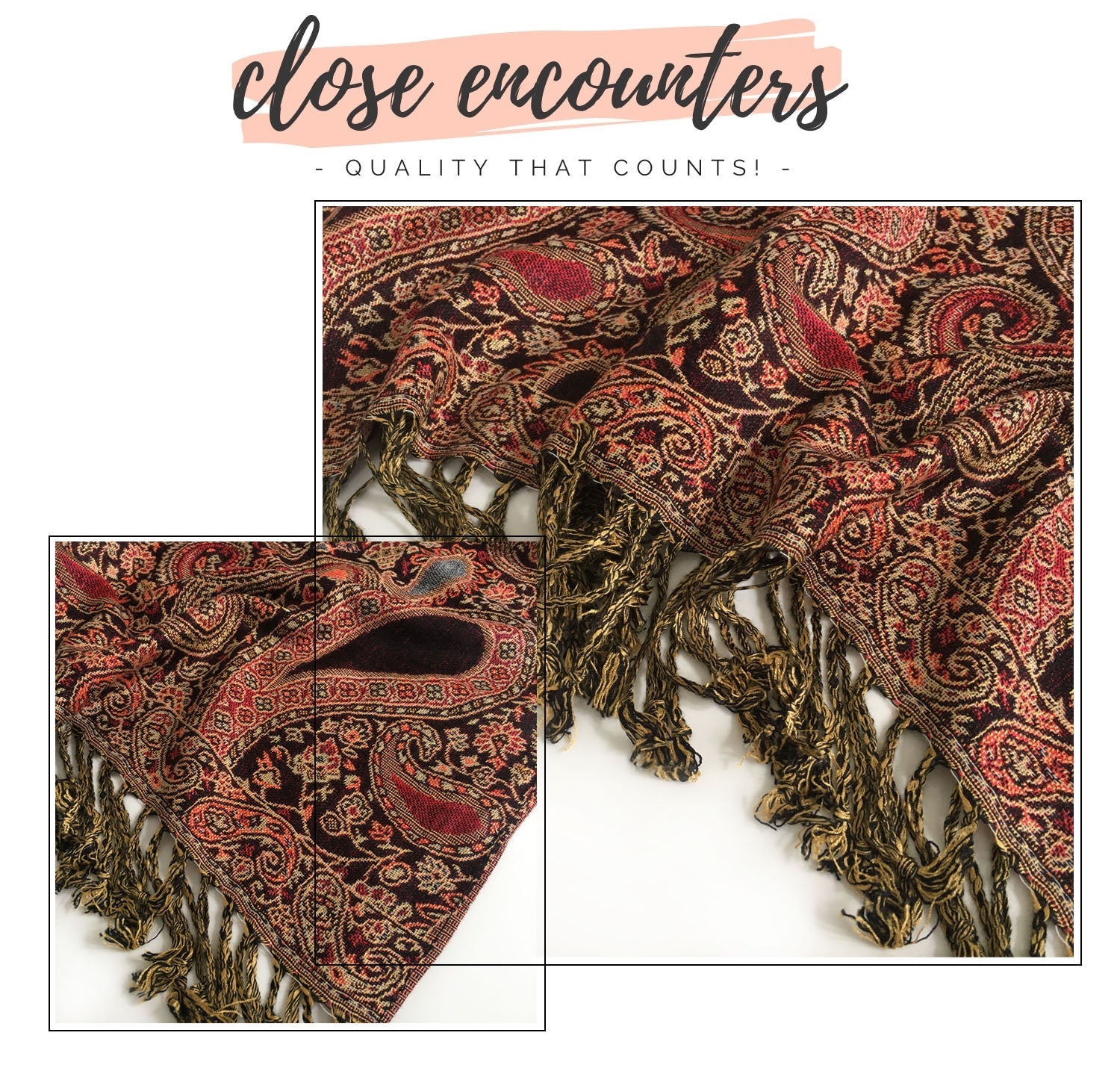 LARGE BLACK MULTI COLOUR PAISLEY PRINT PASHMINA SHAWL SCARF