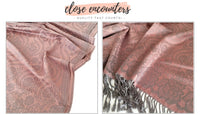 LARGE BLUSH PINK SWIRL FLORAL PRINT REVERSIBLE PASHMINA SHAWL SCARF - A-SHU.CO.UK