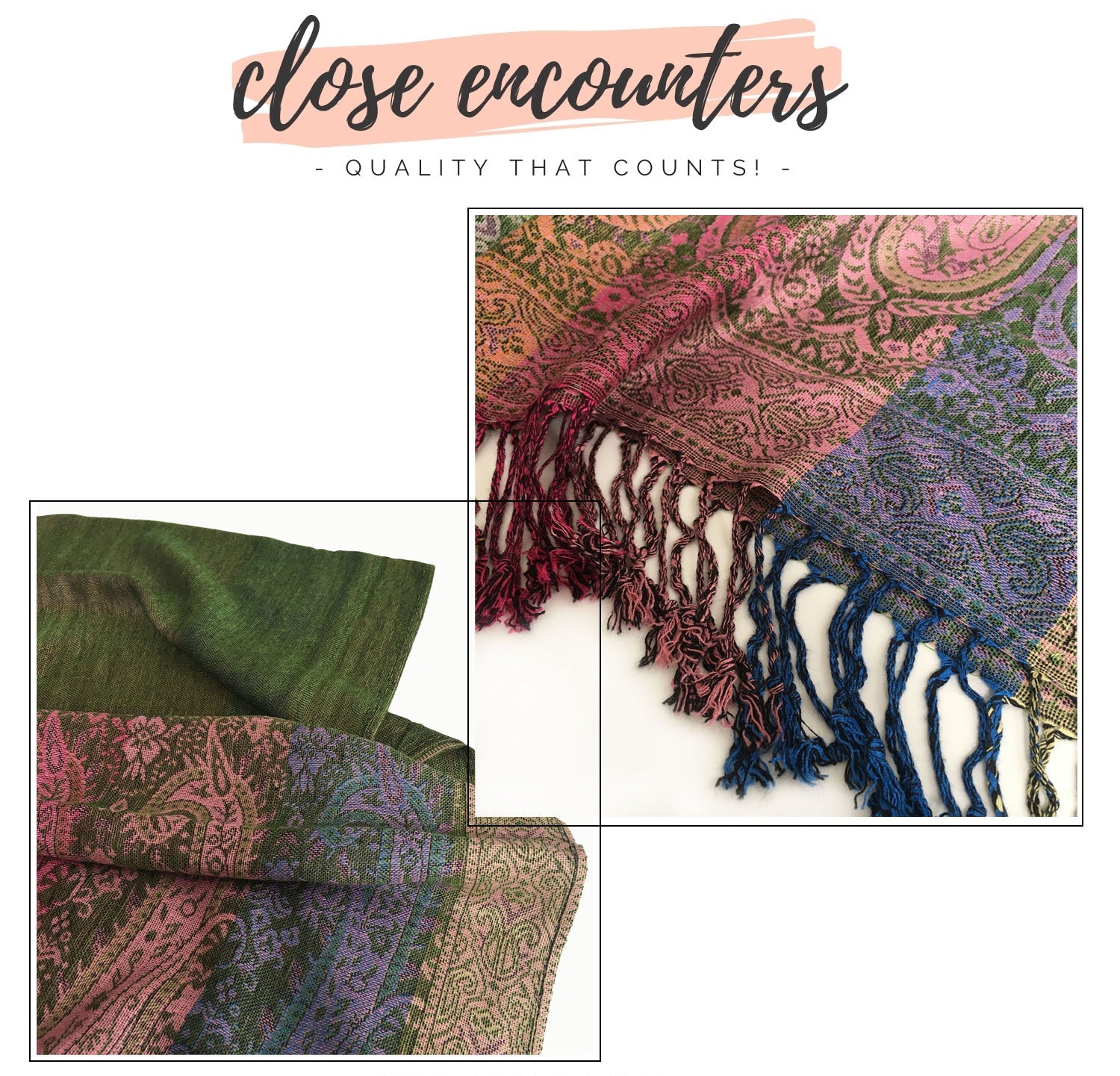 LARGE GREEN RAINBOW MULTI COLOUR PAISLEY PRINT PASHMINA SHAWL SCARF