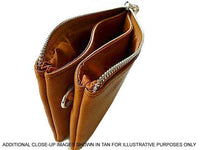 A-SHU LARGE MULTI-COMPARTMENT CROSS-BODY PURSE BAG WITH WRIST AND LONG STRAPS - PINK - A-SHU.CO.UK