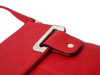 A-SHU LARGE RED MULTI POCKET CROSS BODY MESSENGER BAG - A-SHU.CO.UK