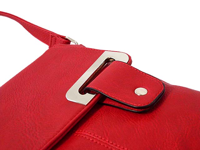A-SHU LARGE RED MULTI POCKET CROSS BODY MESSENGER BAG - A-SHU.CO.UK