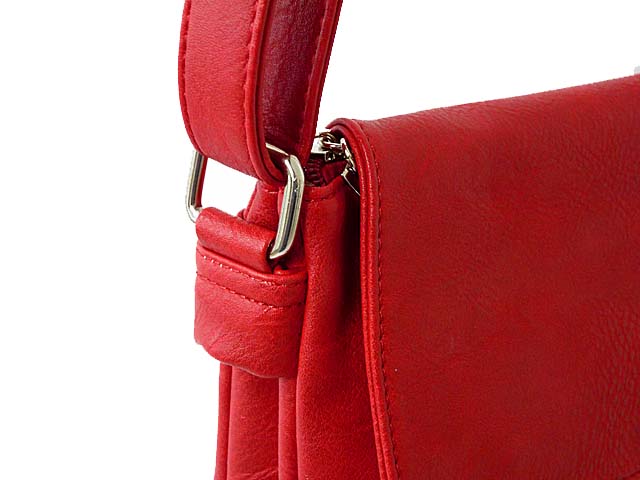 A-SHU LARGE RED MULTI POCKET CROSS BODY MESSENGER BAG - A-SHU.CO.UK