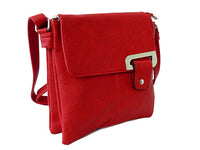 A-SHU LARGE RED MULTI POCKET CROSS BODY MESSENGER BAG - A-SHU.CO.UK