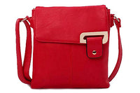 A-SHU LARGE RED MULTI POCKET CROSS BODY MESSENGER BAG - A-SHU.CO.UK