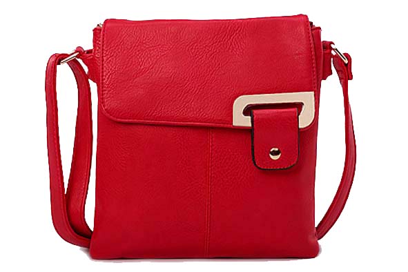 A-SHU LARGE RED MULTI POCKET CROSS BODY MESSENGER BAG - A-SHU.CO.UK