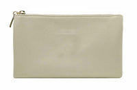 SMALL MULTI-POCKET CROSSBODY PURSE BAG WITH WRIST AND LONG STRAPS - LIGHT GREY - A-SHU.CO.UK