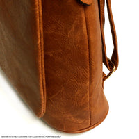 A-SHU BLACK MULTI COMPARTMENT CROSS BODY BACKPACK - A-SHU.CO.UK