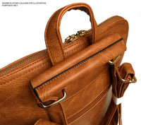 A-SHU RED MULTI COMPARTMENT CROSS BODY BACKPACK - A-SHU.CO.UK