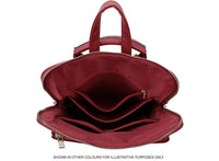 A-SHU TAN MULTI COMPARTMENT CROSS BODY BACKPACK - A-SHU.CO.UK