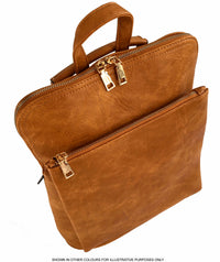 A-SHU GREY MULTI COMPARTMENT CROSS BODY BACKPACK - A-SHU.CO.UK