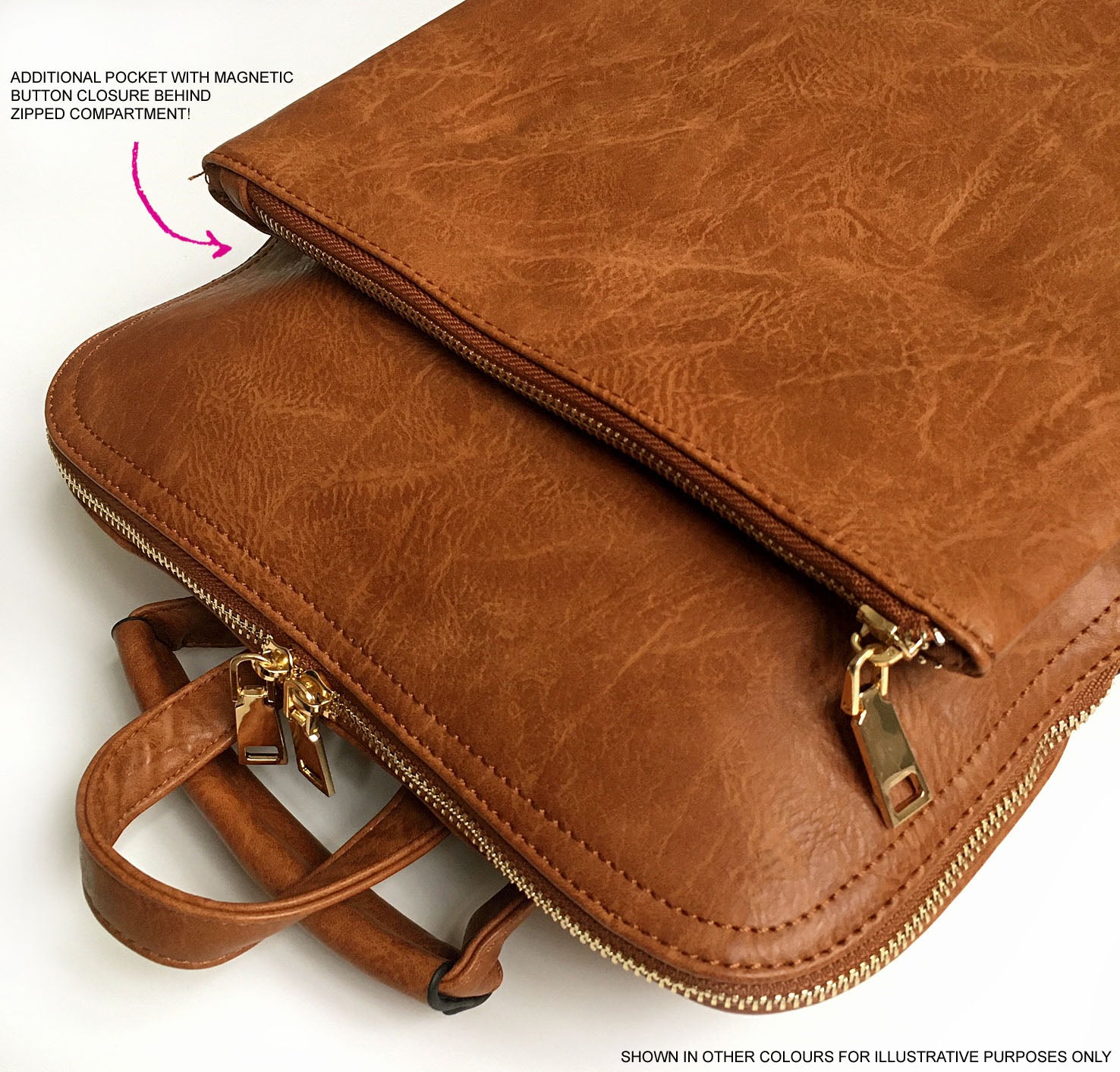 A-SHU GREY MULTI COMPARTMENT CROSS BODY BACKPACK - A-SHU.CO.UK