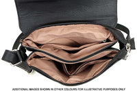 A-SHU LARGE PINK MULTI POCKET CROSS BODY MESSENGER BAG - A-SHU.CO.UK