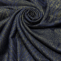 NAVY BLUE SPARKLY METALLIC EVENING SHAWL SCARF - A-SHU.CO.UK