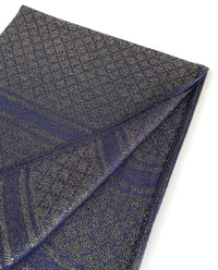 NAVY BLUE SPARKLY METALLIC EVENING SHAWL SCARF - A-SHU.CO.UK