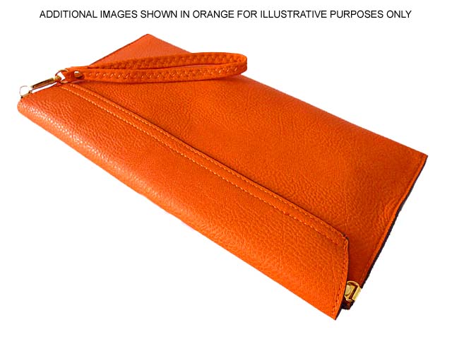 A-SHU RED OVER-SIZED ENVELOPE CLUTCH BAG WITH LONG CROSS BODY AND WRISTLET STRAP - A-SHU.CO.UK