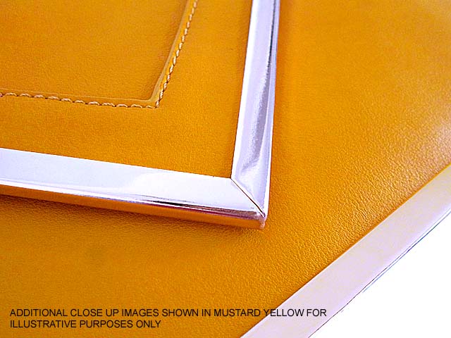 A-SHU OVERSIZED SILVER METAL ENVELOPE CLUTCH BAG WITH LONG CHAIN SHOULDER STRAP - A-SHU.CO.UK