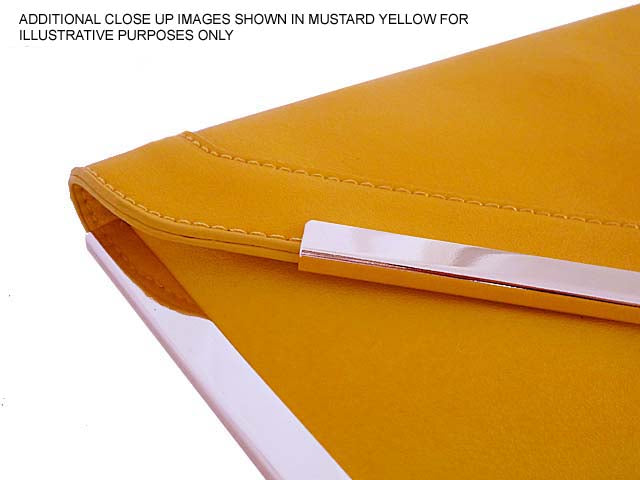 A-SHU OVERSIZED SILVER METAL ENVELOPE CLUTCH BAG WITH LONG CHAIN SHOULDER STRAP - A-SHU.CO.UK