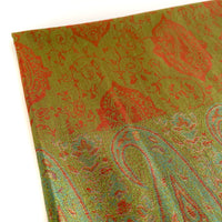 PAISLEY PRINT GREEN LIGHTWEIGHT PASHMINA SHAWL SCARF