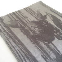 A-SHU SILVER GREY REVERSIBLE PASHMINA SHAWL SCARF IN ABSTRACT FLORAL PRINT - A-SHU.CO.UK