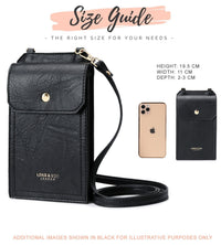 SMALL GREY MOBILE PHONE HOLDER CROSS BODY BAG