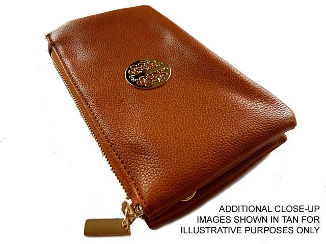 A-SHU SMALL MULTI-COMPARTMENT CROSS-BODY PURSE BAG WITH WRIST AND LONG STRAPS - ORANGE - A-SHU.CO.UK