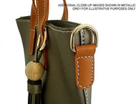 A-SHU SMALL BLACK TASSEL TOTE BAG SET WITH CROSSBODY BAG AND LONG SHOULDER STRAPS - A-SHU.CO.UK