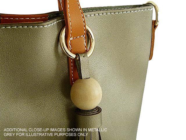 A-SHU SMALL BLACK TASSEL TOTE BAG SET WITH CROSSBODY BAG AND LONG SHOULDER STRAPS - A-SHU.CO.UK