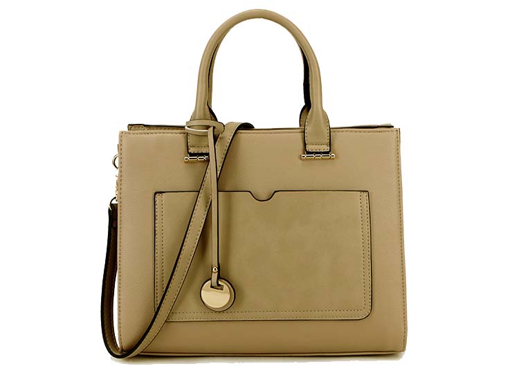 A-SHU SMALL BEIGE MULTI COMPARTMENT HANDBAG WITH LONG SHOULDER STRAP ...
