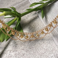 A-SHU GOLD DANGLE JINGLE BELLS CHAIN ANKLET / ANKLE BRACELET - A-SHU.CO.UK